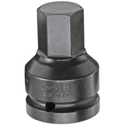 Metallische Sechskantnuss mit robustem Design, geeignet für Werkzeuge oder Maschinen, zur Aufnahme von Schrauben oder Muttern.