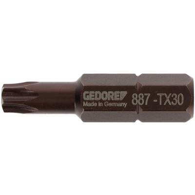 'Gedore 887-TX30'-Bit, sternförmiger Schraubaufsatz, braune Metalloberfläche, Aufschrift 'Made in Germany'.