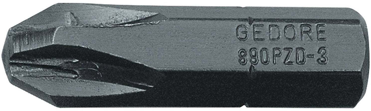 Gedore 890 PZD 3 6553410 Kreuzschlitz-Bit PZ 3 Chrom-Vanadium Spezialstahl brüniert C 8 1 St.