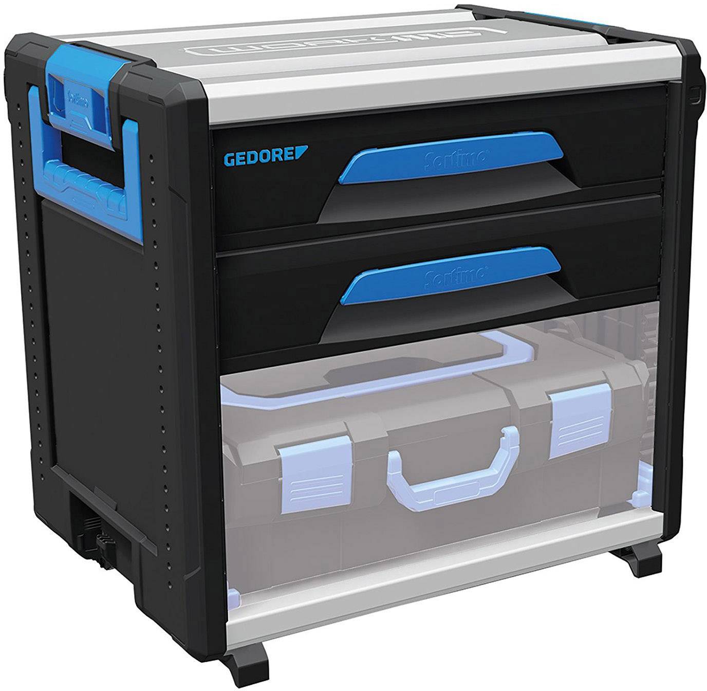 Gedore 2954338 1110 WM 221 Verktygslåda Blå, Svart, Vit