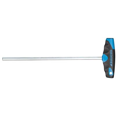 T-Griff Schraubendreher mit blau-schwarzem Griff und langem, dicken Metallschaft, geeignet für größere Schraubarbeiten.