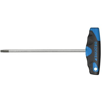 Langes Torx-Schraubendreher mit T-Griff, schwarz-blau, für handwerkliche Arbeiten, mit langem Schaft für schwer zugängliche Stellen.