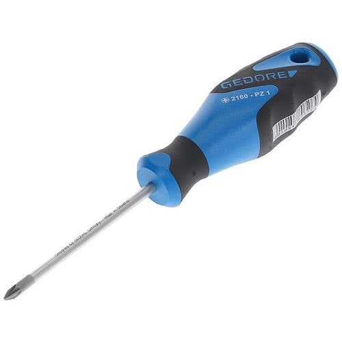 Gedore 2160 PZ 1 6684000 Kreuzschlitz-Schraubendreher PZ 1 Klingenlänge: 80 mm DIN ISO 8764