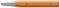 Ein orangefarbener Metallbuchstabenstempel mit der Aufschrift 'BGS Germany'.