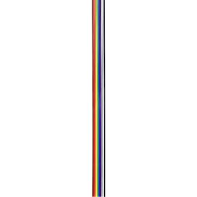 Vertikaler Regenbogen-Streifen mit den Farben Rot, Orange, Gelb, Grün, Blau, Lila, Braun, Schwarz und Weiß. Symbolisiert Vielfalt.