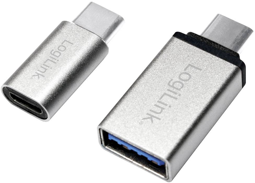 Zwei Adapter für USB-C auf USB-A und USB-C auf Micro-USB, die die Verbindung unterschiedlicher USB-Geräte ermöglichen.