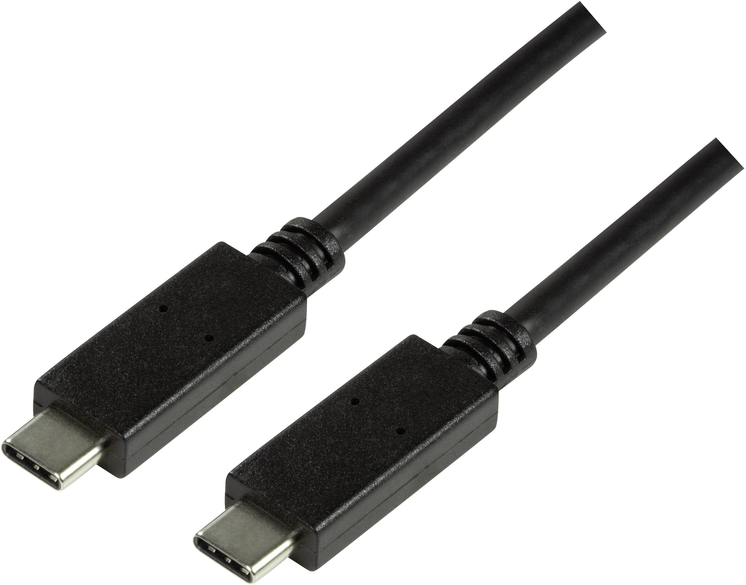 LOGILINK USB 3.1 Anschlusskabel USB-C Gen2, 0,5 m schwarz