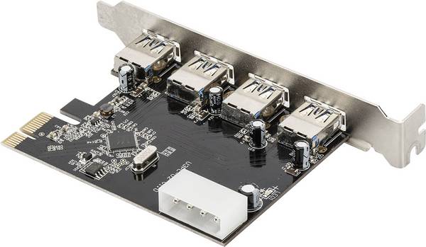 Digitus DIGITUS - 4-Port USB 3.0 PCI Express-Karte 4 Port PCI-Express Karte USB-A (USB 3.0) PCIe
