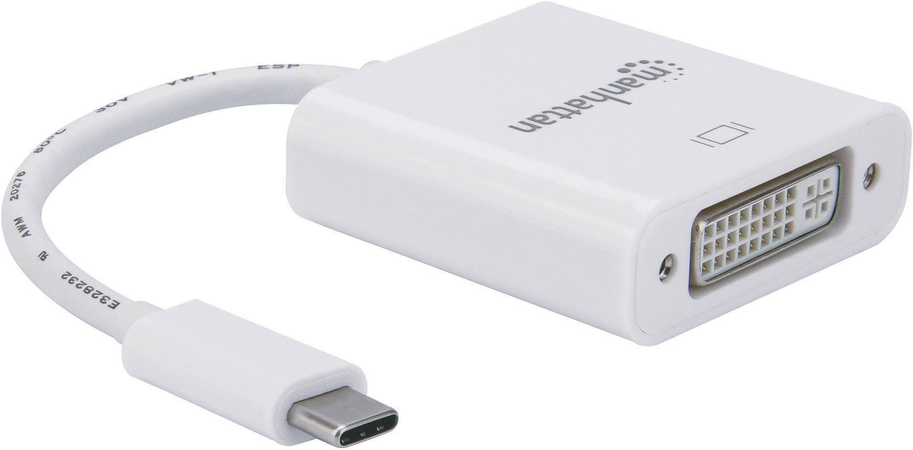 Manhattan USB3.1 TypC auf DVI-Konverter, Stecker auf Buchse
