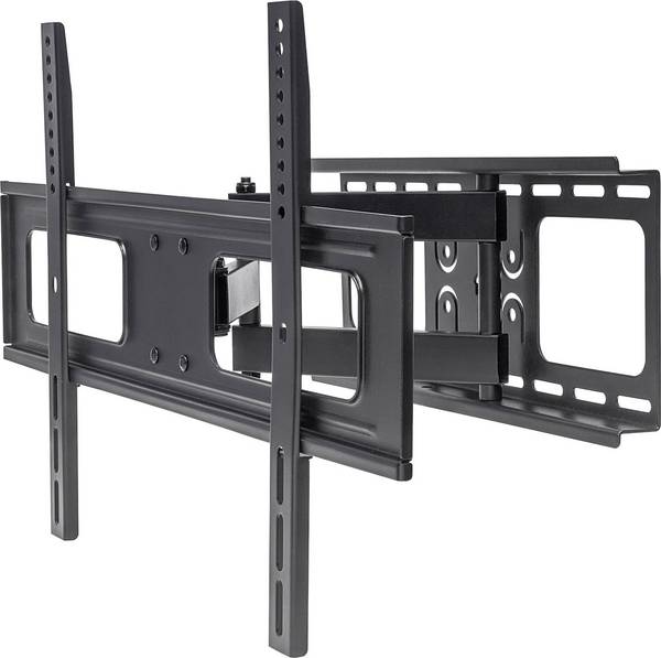 Manhattan 461283 TV-Wandhalterung 94,0 cm (37") - 177,8 cm (70") Neigbar, Schwenkbar Geeignet für Curved-TV's, Variabler Wandabstand, Verstellbare Verstrebung