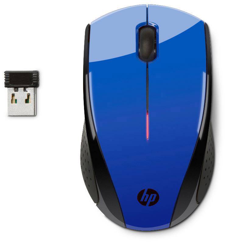 HP X3000 Maus Funk Optisch Kobaltblau 3 Tasten 1200 dpi