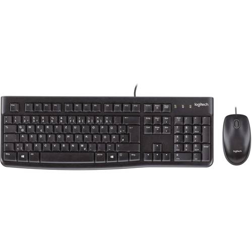 Thumbnail - Logitech MK120 USB Tastatur, Maus-Set Spritzwassergeschützt US-Englisch, QWERTY Schwarz