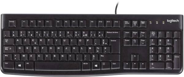 Logitech K120 USB Tastatur Tschechisch Schwarz Spritzwassergeschützt