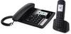 Telekom PA 207 plus 1 DECT Schnurloses Telefon analog Anrufbeantworter, inkl. Mobilteil Schwarz
