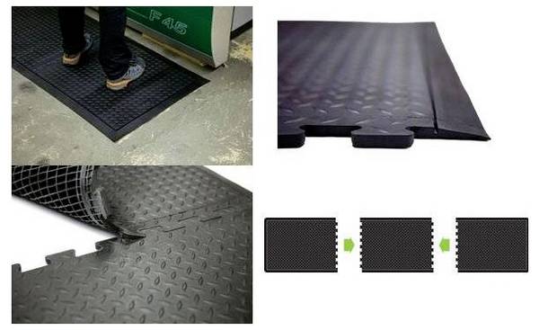 Arbeitsplatzmatte Yoga Lock Basic Einzelmatte 71x78cm schwarz