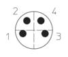 Lutronic 1055 Sensor-/Aktor-Steckverbinder, konfektioniert M8 Stecker, gerade 5.00 m Polzahl Sensoren: 4 1 St.