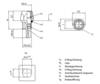 Lutronic 1222 Sensor-/Aktor-Einbausteckverbinder M8 Buchse, Einbau 0.50 m Polzahl Sensoren: 3 1 St.