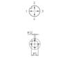 Lutronic 1228 Sensor-/Aktor-Einbausteckverbinder M12 Buchse, Einbau Polzahl Sensoren: 4 1 St.