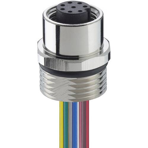 Lutronic 1232 Sensor-/Aktor-Einbausteckverbinder M12 Stecker, Einbau 0.50 m Polzahl Sensoren: 4 1 St.