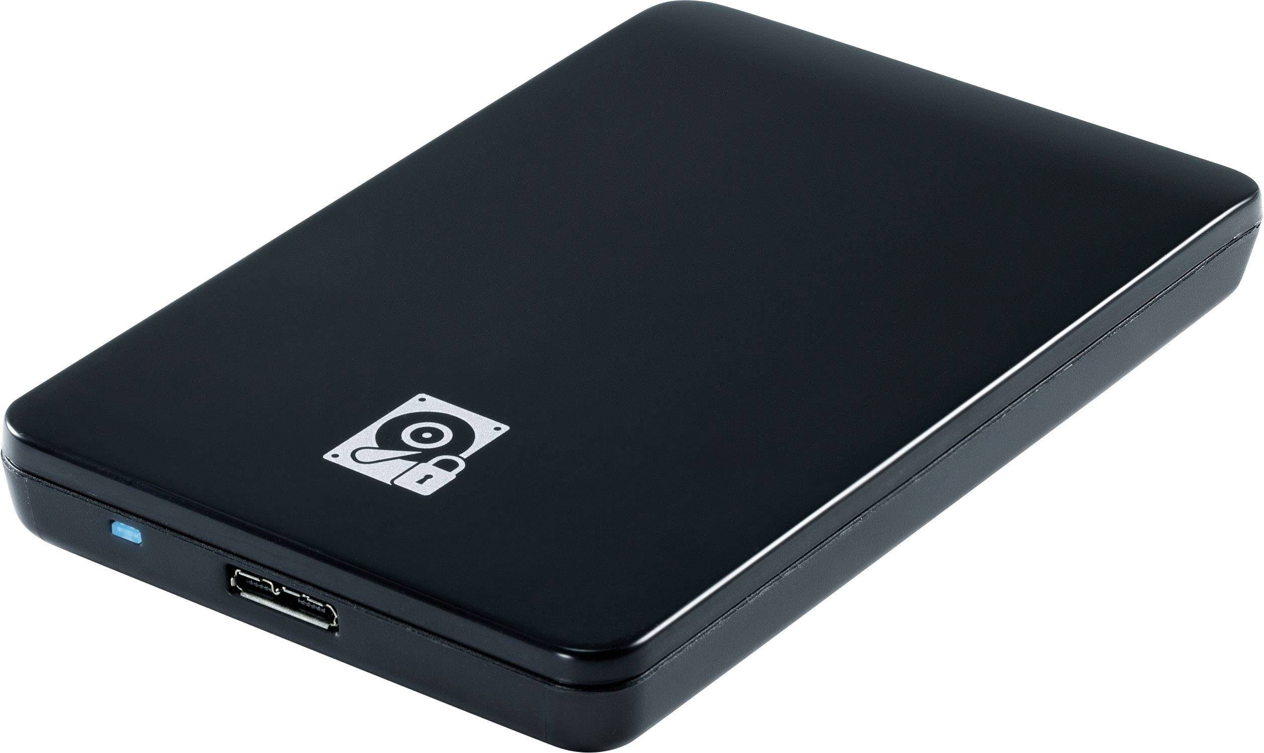 Renkforce RF-3822404 6.35 cm (2.5 Zoll)-Festplattengehäuse 2.5 Zoll Micro-USB B (USB 3.2 Gen 1)-2
