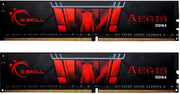 G.Skill Aegis PC-Arbeitsspeicher Kit DDR4 16 GB 2 x 8 GB Non-ECC 3000 MHz 288pin DIMM CL16-18-18-38 F4-3000C16D-16GISB
