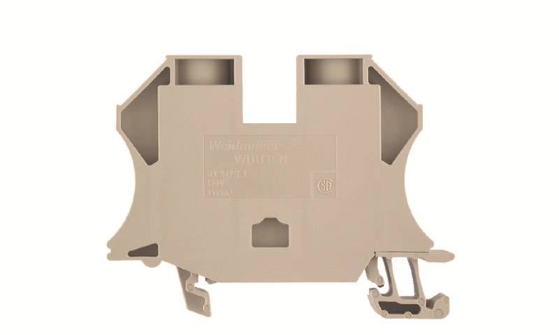 Weidmüller 1393410000 Gennemgangsrækkeklemme 50 mm Skruer Mørkbeige 20 stk