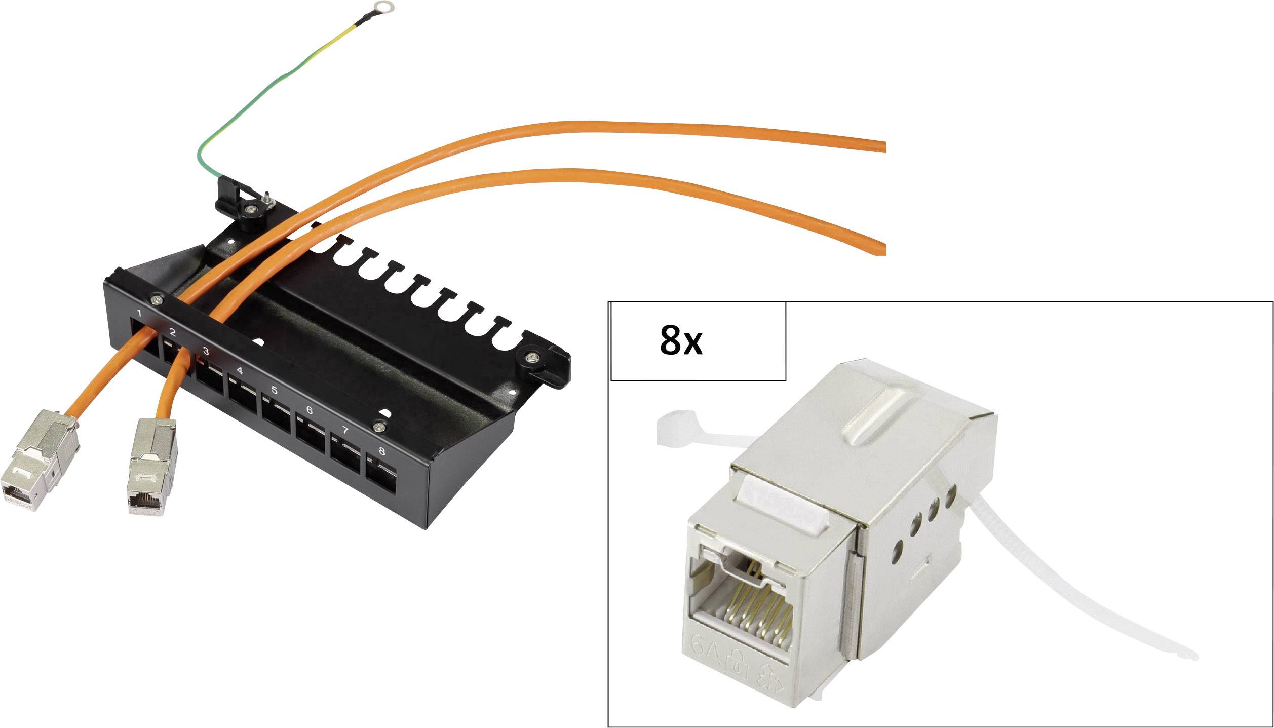 RENKFORCE KS10 8 Port Netzwerk-Patchbox CAT 6a 1 HE