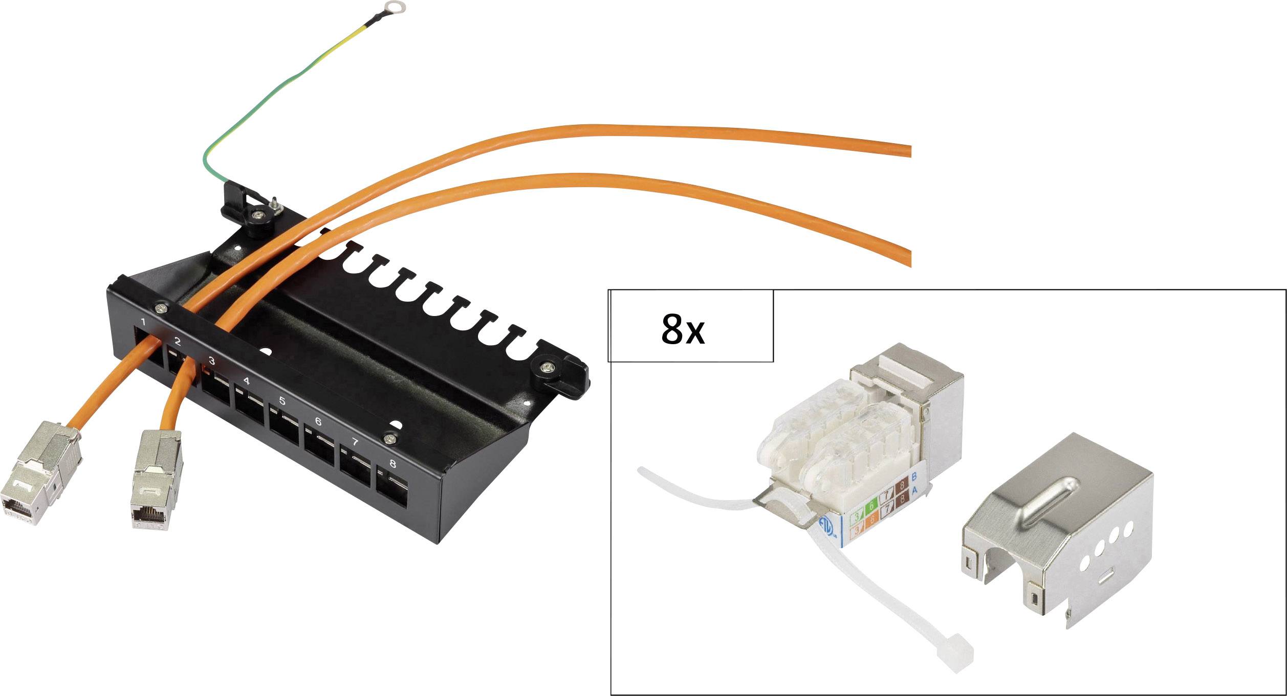 RENKFORCE KS10 8 Port Netzwerk-Patchbox CAT 6a 1 HE