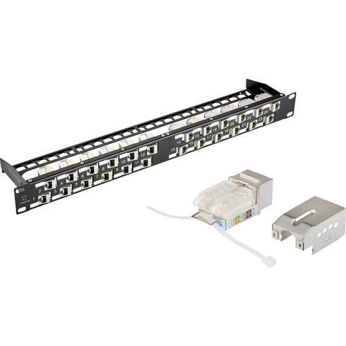 Thumbnail - Renkforce KS10 24 Port Netzwerk-Patchpanel 483 mm (19) CAT 6a 1 HE Bestückt