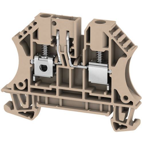 Thumbnail - Weidmüller 2436390000 Prüftrenn-Reihenklemme 6 mm Schrauben Beige 50 St.