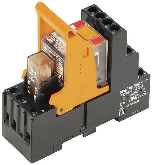 Weidmüller RCMKIT-I 230VAC 4CO LD/RC Koppelrelais 230 V/AC 6 A 4 Wechsler  10 St.