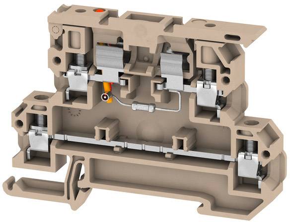 Weidmüller 9802720001 Sicherungsreihenklemme 4 mm Schrauben Beige 50 St.