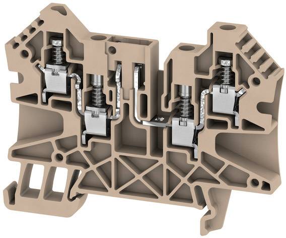 Weidmüller 2436360000 Prüftrenn-Reihenklemme 6 mm Schrauben Beige 50 St.