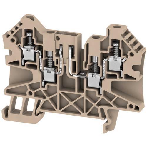 Weidmüller 2436360000 Prüftrenn-Reihenklemme 6 mm Schrauben Beige 50 St.