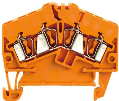 Weidmüller 1706080000 Durchgangsreihenklemme 2.5 mm Zugfeder Orange 100 St.