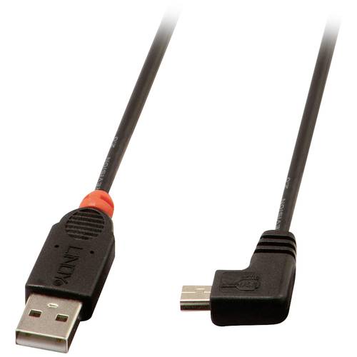 Thumbnail - LINDY USB-Kabel USB 2.0 USB-A Stecker, USB-Mini-B Stecker 0.50 m Schwarz 31970