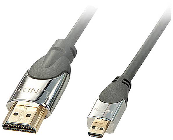 LINDY CROMO® High-Speed-HDMI®-Kabel mit Ethernet, Typ A/D,2m
