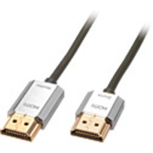 LINDY HDMI Anschlusskabel HDMI-A Stecker, HDMI-A Stecker 4.50 m Grau 41676 4K UHD, OFC-Leiter, Rund, doppelt geschirmt, ...
