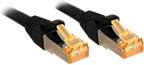 LINDY 47309 RJ45 Netzwerkkabel, Patchkabel CAT 6 S/FTP 2.00 m Schwarz 1 St.