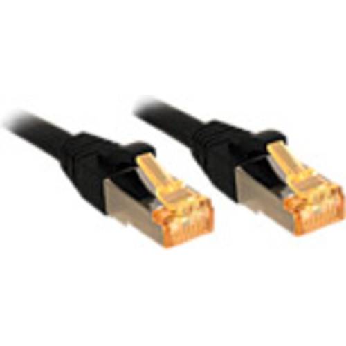 LINDY 47309 RJ45 Netzwerkkabel, Patchkabel CAT 6 S/FTP 2.00 m Schwarz 1 St.