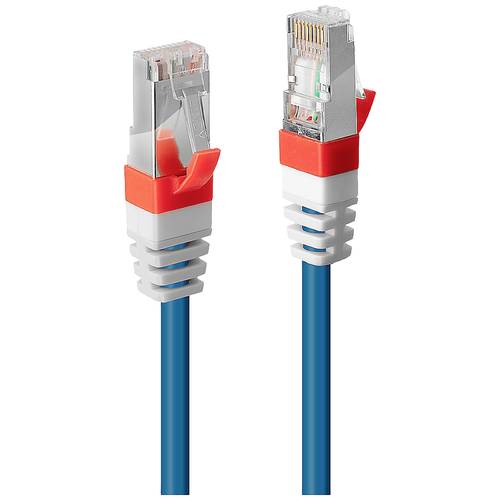 LINDY 45376 RJ45 Netzwerkkabel, Patchkabel CAT 6a S/STP 3.00 m Blau 1 St.