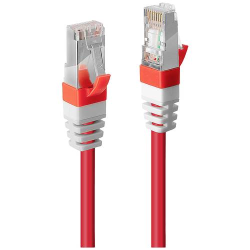 Thumbnail - LINDY 45393 RJ45 Netzwerkkabel, Patchkabel CAT 6a S/FTP 30.00 m Rot 1 St.