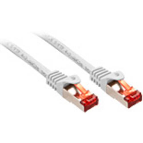 LINDY 47387 RJ45 Netzwerkkabel, Patchkabel CAT 6 S/FTP 7.50 m Weiß 1 St.