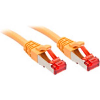 Zwei orangefarbene Netzwerkkabel mit roten Steckern liegen nebeneinander. Sie sind für die Verbindung von Geräten im Netzwerk gedacht.
