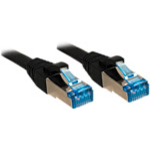 LINDY 47175 RJ45 Netzwerkkabel, Patchkabel CAT 6a S/FTP 0.30 m Schwarz 1 St.