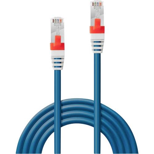 Thumbnail - LINDY 45373 RJ45 Netzwerkkabel, Patchkabel CAT 6a S/FTP 0.50 m Blau 1 St.