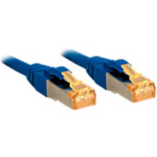 LINDY 47276 RJ45 Netzwerkkabel, Patchkabel CAT 6 S/FTP 0.50 m Blau 1 St.