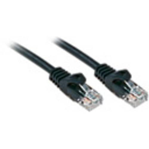 LINDY 48190 RJ45 Netzwerkkabel, Patchkabel CAT 6 U/UTP 0.30 m Schwarz 1 St.