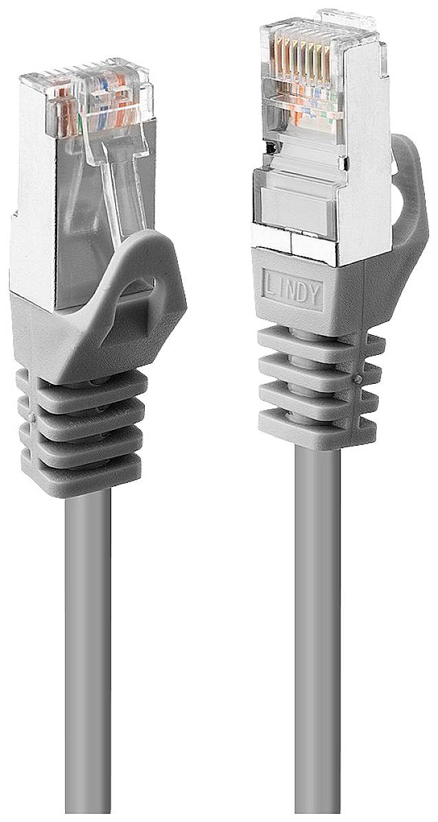 LINDY 47248 RJ45 Netzwerkkabel, Patchkabel CAT 6 U/UTP 10.00 m Grau 1 St.