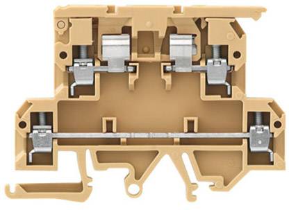 Weidmüller 9503350000 Sicherungsreihenklemme 4 mm Schrauben Beige, Gelb 50 St.